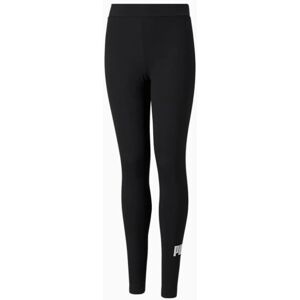 PUMA 587035_01_5-6Y Svarta bomullslängningar med logga - Leggings PUMA 587035_01_5-6Y Svarta bomullslängningar med logga - Leggings
