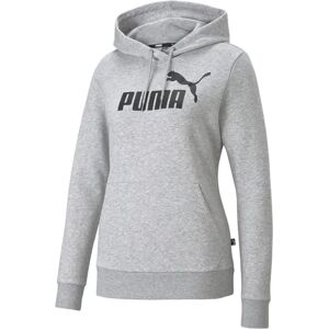 Puma Damen No1 Logo Hoodie - Grau - Kapuzen Langarmshirt Puma Damen No1 Logo Hoodie - Grau - Kapuzen Langarmshirt