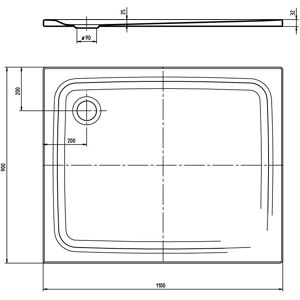 Kaldewei Superplan Classic Rechthoekige Douchebak - Douche Kaldewei Superplan Classic Rechthoekige Douchebak - Douche