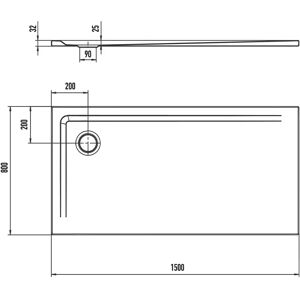 Kaldewei Superplan XXL Duschwanne - bodengleich, 80x150cm, Secure Plus Kaldewei Superplan XXL Duschwanne - bodengleich, 80x150cm, Secure Plus