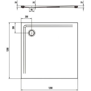 Kaldewei Superplan 1865-5 Duschwanne - Bodenebene Design Kaldewei Superplan 1865-5 Duschwanne - Bodenebene Design
