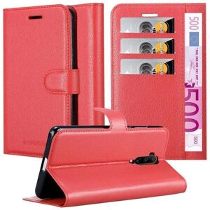 OnePlus 7T PRO Hülle - Schutzcase mit Kartenfächern und Ständer - Karminrot OnePlus 7T PRO Hülle - Schutzcase mit Kartenfächern und Ständer - Karminrot