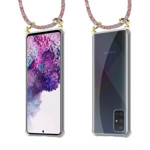 Cadorabo Schlanke Handyhülle mit Kette - Buntpapagei für Galaxy A51 Cadorabo Schlanke Handyhülle mit Kette - Buntpapagei für Galaxy A51