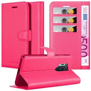 OnePlus 8 PRO Schutzhülle Cherry Pink mit Kartenfächern & Ständer OnePlus 8 PRO Schutzhülle Cherry Pink mit Kartenfächern & Ständer