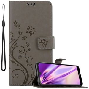 Cadorabo Blumenmuster Buchhülle für Huawei Y6 PRO 2019 Cadorabo Blumenmuster Buchhülle für Huawei Y6 PRO 2019