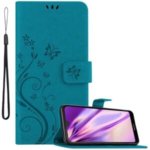 Cadorabo Blumenmuster Huawei Y6 Pro 2019 Hülle - Ständer & Kartenfach Cadorabo Blumenmuster Huawei Y6 Pro 2019 Hülle - Ständer & Kartenfach