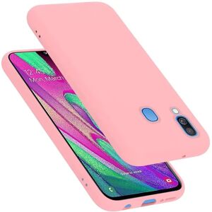Samsung Galaxy A40 Pink Flüssigsilikon Hülle - Schutzcover Samsung Galaxy A40 Pink Flüssigsilikon Hülle - Schutzcover