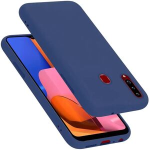 Oppo A53 Samsung Galaxy A20s Flüssiges Silikon Schutzhülle - Blau Oppo A53 Samsung Galaxy A20s Flüssiges Silikon Schutzhülle - Blau