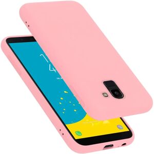 Cadorabo Flüssiges Silikon Hülle für Samsung Galaxy J6 2018 - Pink - Handyhülle Cadorabo Flüssiges Silikon Hülle für Samsung Galaxy J6 2018 - Pink - Handyhülle