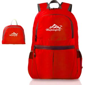 Intirilife Roter Faltbarer Ultraleichter Wanderrucksack - 36L Intirilife Roter Faltbarer Ultraleichter Wanderrucksack - 36L