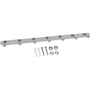 Intirilife Modell A - 7 Haken - Garderobenleiste - Silber Intirilife Modell A - 7 Haken - Garderobenleiste - Silber