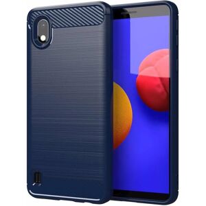 Cadorabo Blaue Carbonfaser Edelstahl Optik Handyhülle – Samsung Galaxy A10 / M10 Cadorabo Blaue Carbonfaser Edelstahl Optik Handyhülle – Samsung Galaxy A10 / M10
