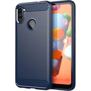 Cadorabo Ultra Slim Carbon Blau - Schutzhülle für Samsung Galaxy A11 / M11 Cadorabo Ultra Slim Carbon Blau - Schutzhülle für Samsung Galaxy A11 / M11
