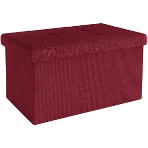 Intirilife Cube de siège pliable avec rangement - 49x30x30 cm - Design en tissu moderne - Publicité Intirilife Cube de siège pliable avec rangement - 49x30x30 cm - Design en tissu moderne - Publicité