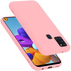 Samsung Galaxy A21s Flüssiges Pink Silikon Hülle - Handyschutz Samsung Galaxy A21s Flüssiges Pink Silikon Hülle - Handyschutz