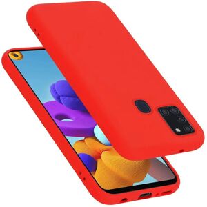 Coque de protection en silicone liquide pour Samsung Galaxy A21s - Rouge Liquide - Publicité Coque de protection en silicone liquide pour Samsung Galaxy A21s - Rouge Liquide - Publicité
