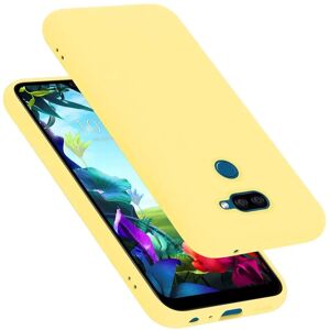 Cadorabo LG K40S Flüssigsilikon Hülle - Liquid Gelb Cadorabo LG K40S Flüssigsilikon Hülle - Liquid Gelb