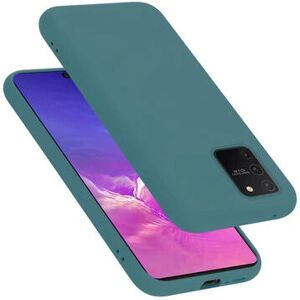 Cadorabo Grüne Flüssigsilikon-Handyhülle für Galaxy A91 / S10 Lite / M80s Cadorabo Grüne Flüssigsilikon-Handyhülle für Galaxy A91 / S10 Lite / M80s