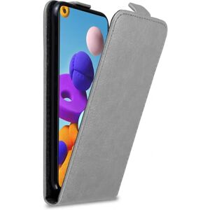 Cadorabo Titan Grau Flip Handyhülle für Galaxy A21s Cadorabo Titan Grau Flip Handyhülle für Galaxy A21s