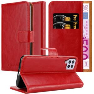Cadorabo WINE RED Galaxy A22 4G Case - Book Wallet Stand Cadorabo WINE RED Galaxy A22 4G Case - Book Wallet Stand