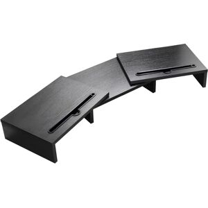 Intirilife Kompakter verstellbarer Schreibtischständer - 74cm - Schwarz Intirilife Kompakter verstellbarer Schreibtischständer - 74cm - Schwarz