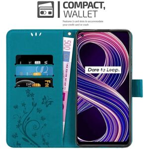 Realme 8 5G / V13 / Q3 / Q3i / Narzo 30 5G Blumen Buchhülle Realme 8 5G / V13 / Q3 / Q3i / Narzo 30 5G Blumen Buchhülle