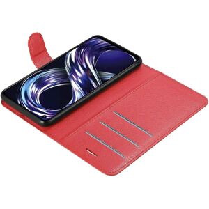 Realme 8i / Narzo 50 4G CARMINE RED Schutzhülle mit Kartenfächern & Ständer Realme 8i / Narzo 50 4G CARMINE RED Schutzhülle mit Kartenfächern & Ständer