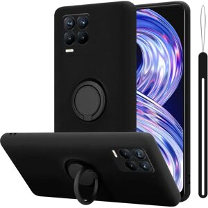 Cadorabo Flüssigkeitsring TPU Hülle für Realme 8 4G / 8 PRO - Schwarz Cadorabo Flüssigkeitsring TPU Hülle für Realme 8 4G / 8 PRO - Schwarz