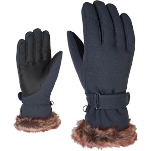 ZIENER KIM Ski Gloves - Grey - Warm, Waterproof, Elegant ZIENER KIM Ski Gloves - Grey - Warm, Waterproof, Elegant