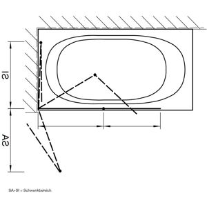Kronenbach BF2A L 132 - Duschtür Kronenbach BF2A L 132 - Duschtür