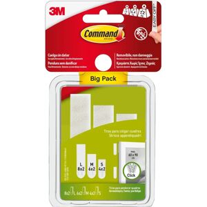 COMMAND - 17211BP - Pack grande - Tiras para colgar cuadros COMMAND - 17211BP - Pack grande - Tiras para colgar cuadros