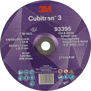 3M Cubitron Abrasive Disc - Cut & Grind - 36+ Grain - 8 Hole 3M Cubitron Abrasive Disc - Cut & Grind - 36+ Grain - 8 Hole