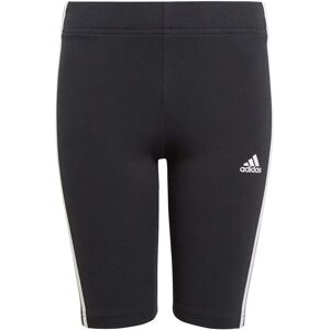 adidas Womens Essentials 3-Stripes Short Tights - Black adidas Womens Essentials 3-Stripes Short Tights - Black