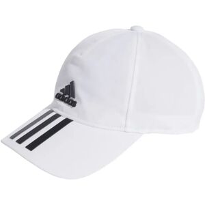 Adidas Wit AEROREADY 3-Strepen Baseball Cap - Unisex Adidas Wit AEROREADY 3-Strepen Baseball Cap - Unisex
