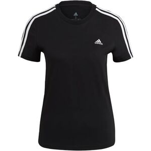 Adidas Slim Fit 3-Stripes T-Shirt - Black Adidas Slim Fit 3-Stripes T-Shirt - Black