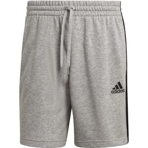 adidas Short en French terry 3 Rayures Hommes Gris/Blanc 2XL - Short adidas Short en French terry 3 Rayures Hommes Gris/Blanc 2XL - Short