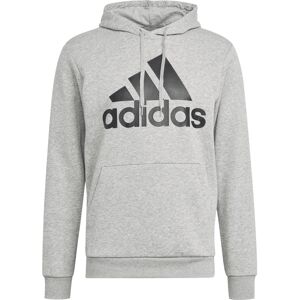 Adidas Essentials Fleece Big Logo Hoodie - (GK9577) mittleres grau heather/schwarz Adidas Essentials Fleece Big Logo Hoodie - (GK9577) mittleres grau heather/schwarz