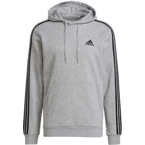 adidas Fleece 3 Streifen Hoodie - Herren - MedGrey/White - 2XL - Hoodie adidas Fleece 3 Streifen Hoodie - Herren - MedGrey/White - 2XL - Hoodie