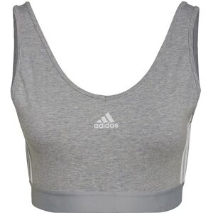 adidas Essentials 3-Stripes Crop Top - Grey adidas Essentials 3-Stripes Crop Top - Grey