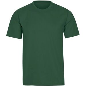 TRIGEMA DELUXE Katoenen T-Shirt - Basic, Korte mouwen, Groen TRIGEMA DELUXE Katoenen T-Shirt - Basic, Korte mouwen, Groen