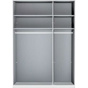 WIEMANN Monaco Kleiderschrank - Mattglas-Türen, Verstellbare Einlegeböden, Metallgriffe WIEMANN Monaco Kleiderschrank - Mattglas-Türen, Verstellbare Einlegeböden, Metallgriffe
