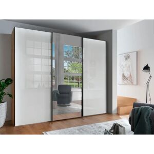 WIEMANN Monaco Kleiderschrank - weiß, Glas, Spiegel WIEMANN Monaco Kleiderschrank - weiß, Glas, Spiegel
