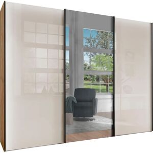 WIEMANN Monaco Kleiderschrank - Champagnerglas, Kristallspiegel, Verstellbare Einlegeböden WIEMANN Monaco Kleiderschrank - Champagnerglas, Kristallspiegel, Verstellbare Einlegeböden