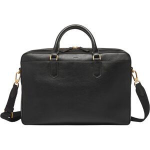 Fossil Asher Maletín de Cuero - Compartimento para Portátil - Negro Fossil Asher Maletín de Cuero - Compartimento para Portátil - Negro