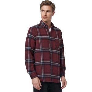 RUSTY NEAL Heren Lila (beere) Casual Houthakker Patroon Slim Fit Overhemd RUSTY NEAL Heren Lila (beere) Casual Houthakker Patroon Slim Fit Overhemd