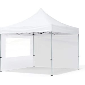 Toolport 3x3 PES 700 Pop up gazebo ECONOMY Aluminium 32 mm, incl. Sidewalls with Panorama Windows, white - (59017) Toolport 3x3 PES 700 Pop up gazebo ECONOMY Aluminium 32 mm, incl. Sidewalls with Panorama Windows, white - (59017)
