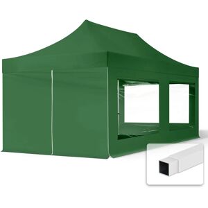 TOOLPORT 3x6m Pop Up Gazebo Dark Green - Weatherproof, Steel Frame TOOLPORT 3x6m Pop Up Gazebo Dark Green - Weatherproof, Steel Frame