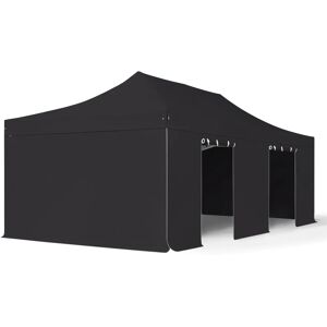 Toolport 4x8m PVC 850 Pop Up Gazebo - Black - Professional, Fire Resistant, incl. Sidewalls Toolport 4x8m PVC 850 Pop Up Gazebo - Black - Professional, Fire Resistant, incl. Sidewalls