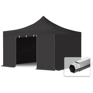 Toolport 4x4m PVC 850 Pop Up Gazebo - Profesjonell, Svart Toolport 4x4m PVC 850 Pop Up Gazebo - Profesjonell, Svart