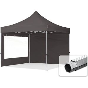 TOOLPORT 3x3m Pop Up Gazebo Aluminium 40 mm - Professional, Waterproof, Dark Grey TOOLPORT 3x3m Pop Up Gazebo Aluminium 40 mm - Professional, Waterproof, Dark Grey